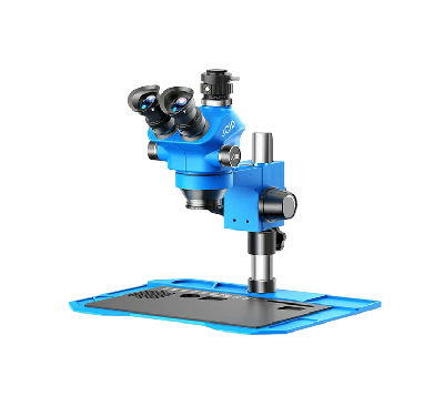 Микроскоп тринокулярный JCID M3750-A (7-50X; синий) фото в интернет-магазине 05gsm.ru