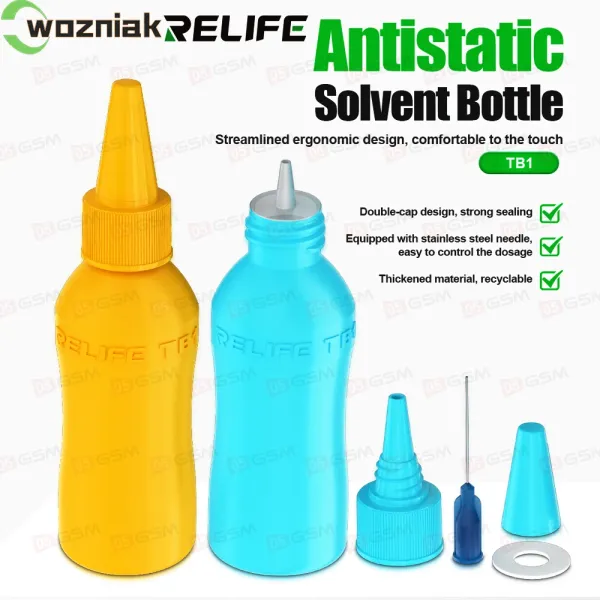 Бутыль с иглой Relife TB1 (Желтая; пластиковая) фото в интернет-магазине 05gsm.ru