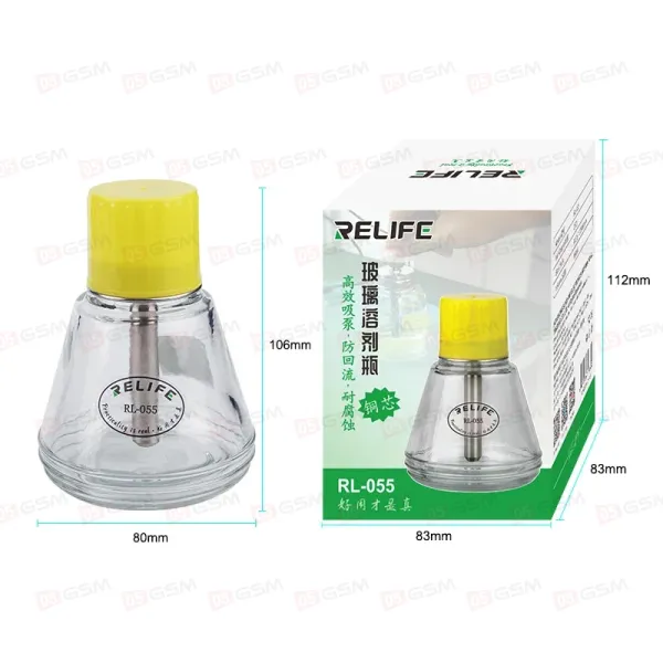 Бутыль с насосом Relife RL-055 (Стеклянная; 150 мл) фото в интернет-магазине 05gsm.ru