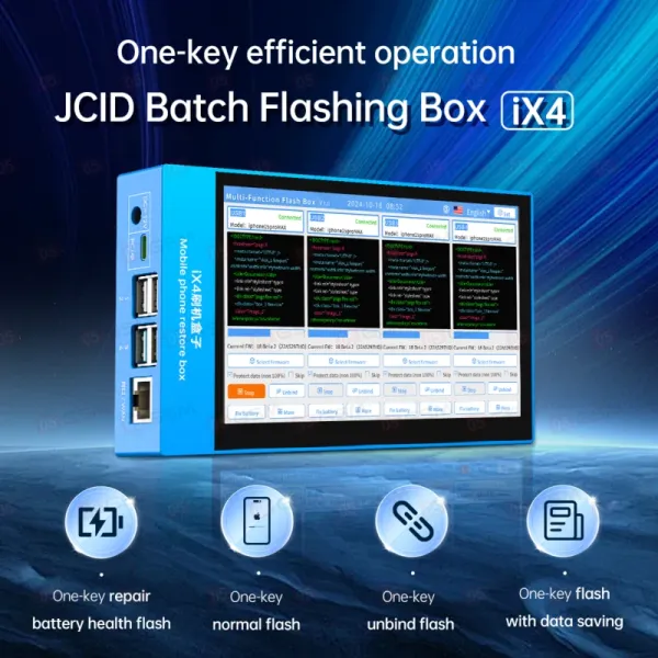 Программатор JCID Box iX4 (Для прошивки iPhone; поддержка 4 устройств сразу) фото в интернет-магазине 05gsm.ru