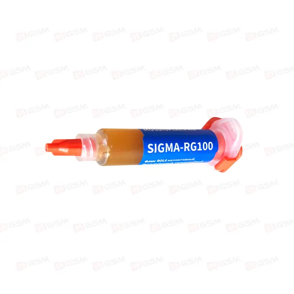 Флюс Mosdisplay Sigma-RG100 для BGA, SMD и DIP (Малоактивный; безотмывочный; 5 мл) фото в интернет-магазине 05gsm.ru