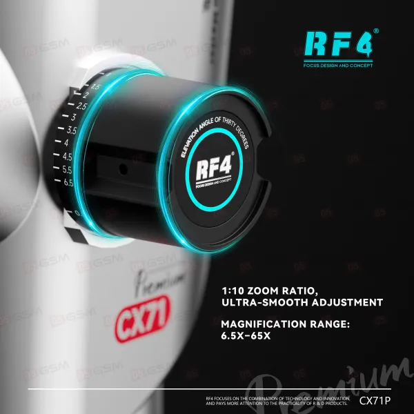 Микроскоп тринокулярный RF4 RF-CX71 (Серый) фото в интернет-магазине 05gsm.ru